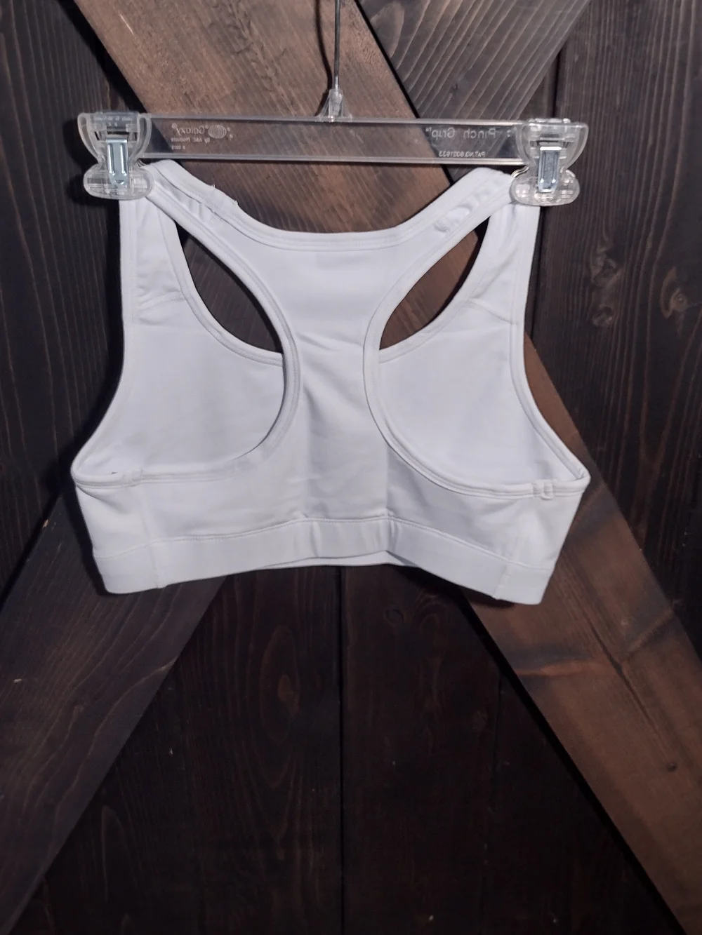 Oalka White Racerback Sports Bra Size Medium